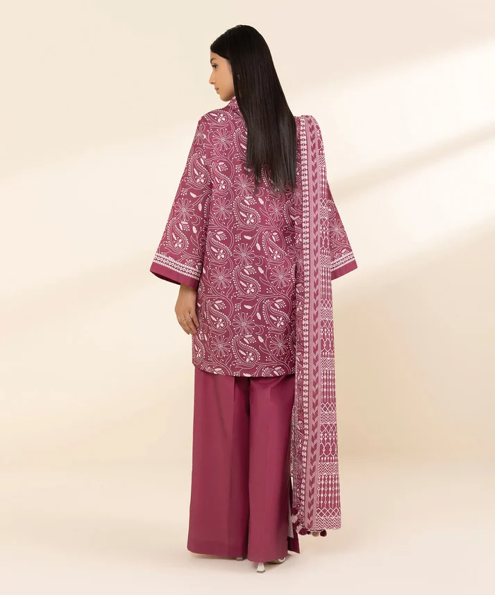 sapphire 3 piece printed unstitched suite (sp 05)