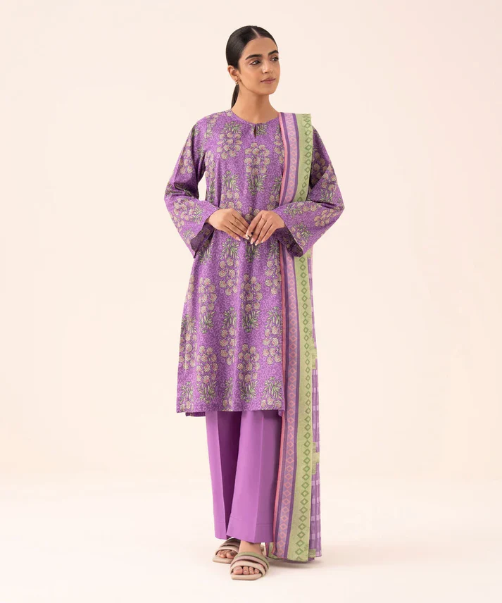 sapphire 3 piece printed unstitched suite (sp 04)