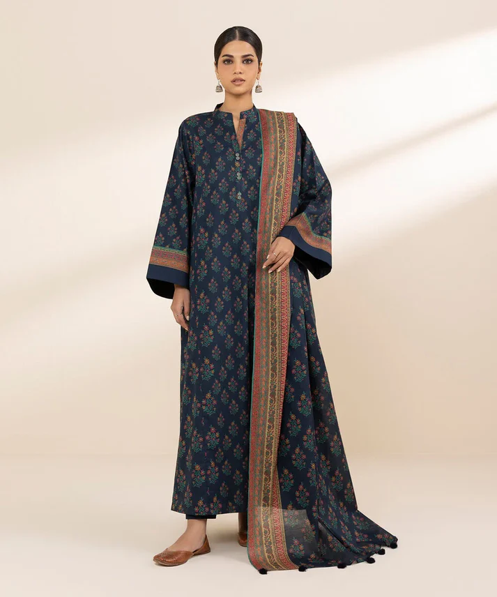 sapphire 3 piece printed unstitched suite sp 09