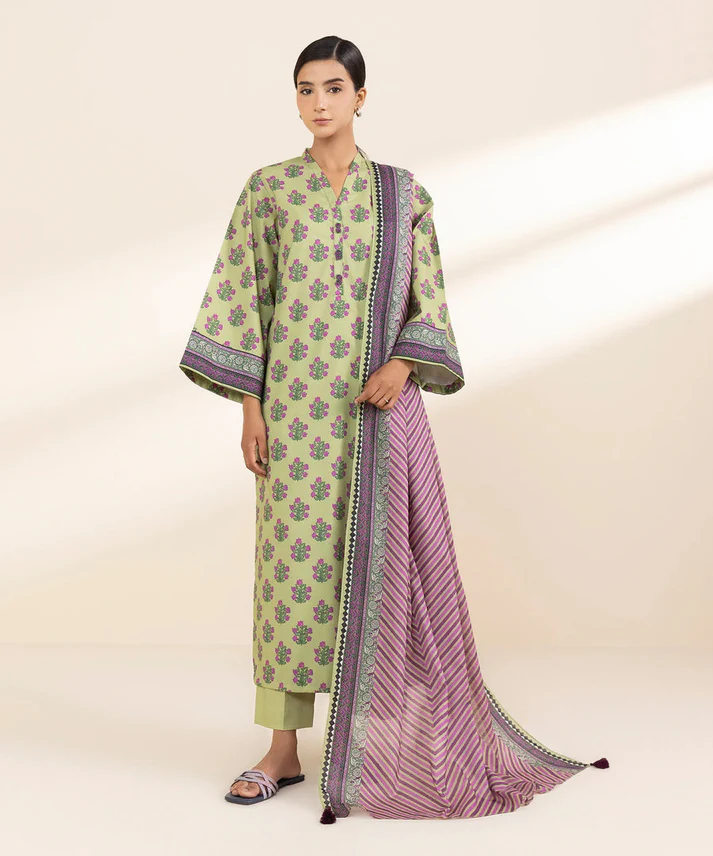 sapphire 3 piece printed unstitched suite (sp 10)
